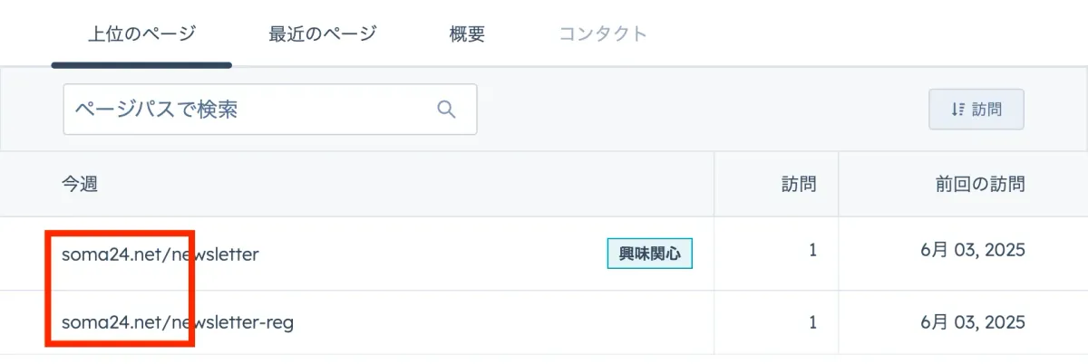 複数ドメインのURL表示